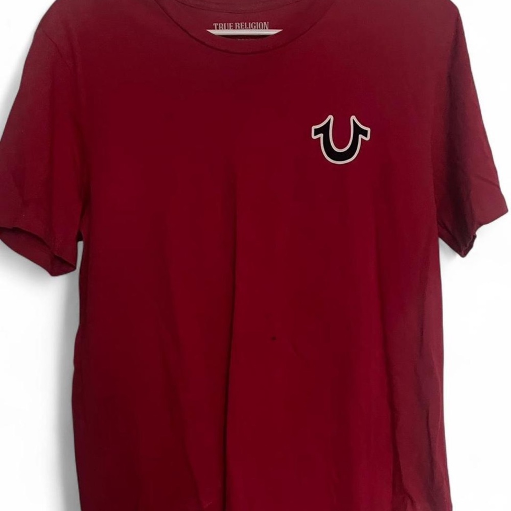 True Religion Burgundy Tee with Logo